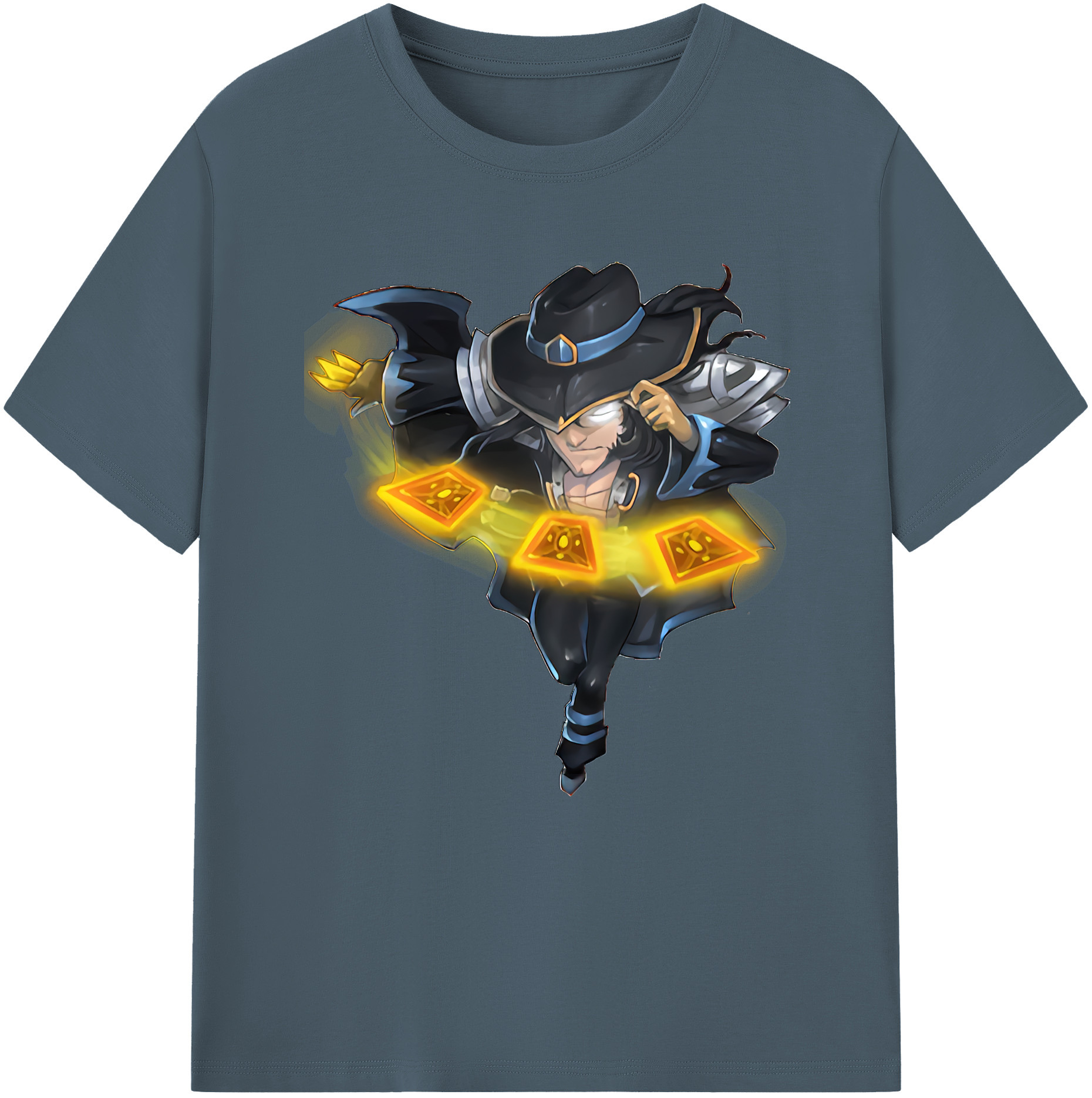 リーグ・オブ・レジェンド League of Legends LOL 綿100％半袖Tシャツ（フロントプリント）